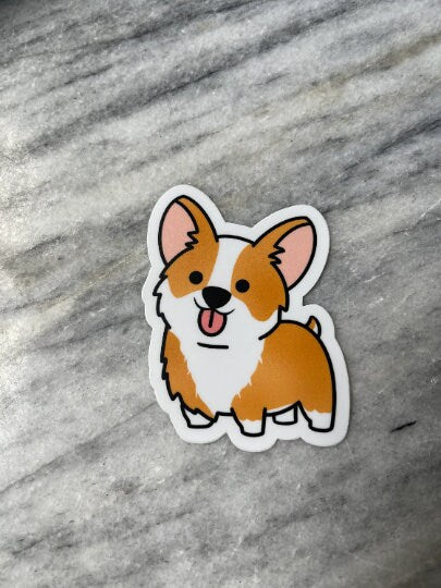 Corgi Waterproof Vinyl Sticker