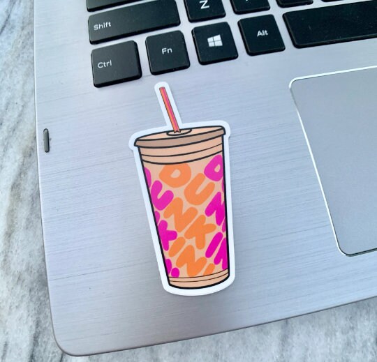 Dunk in Iced Coffee Waterproof Vinyl Sticker