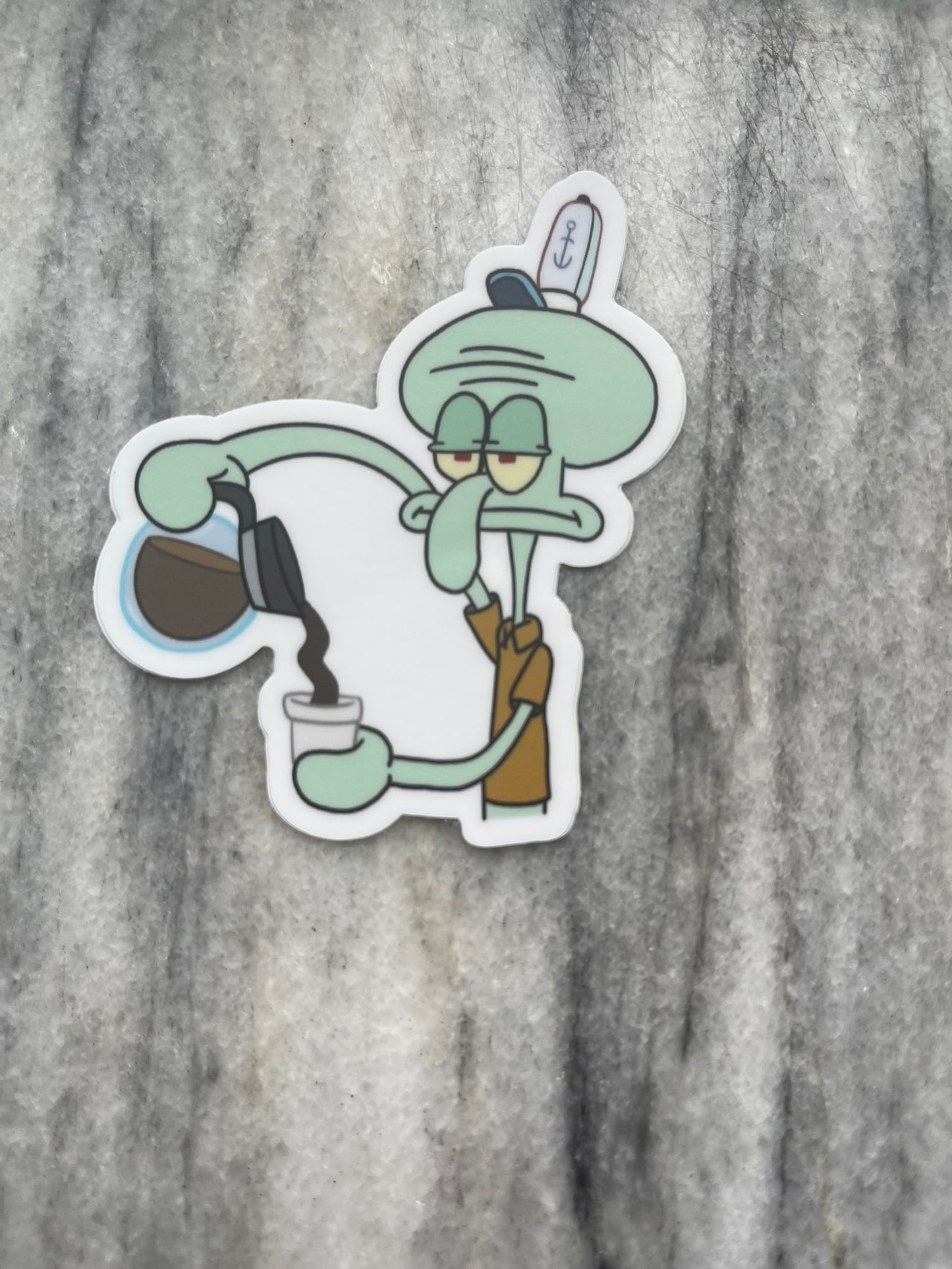 Grumpy Coffee Waterproof Vinyl Sticker