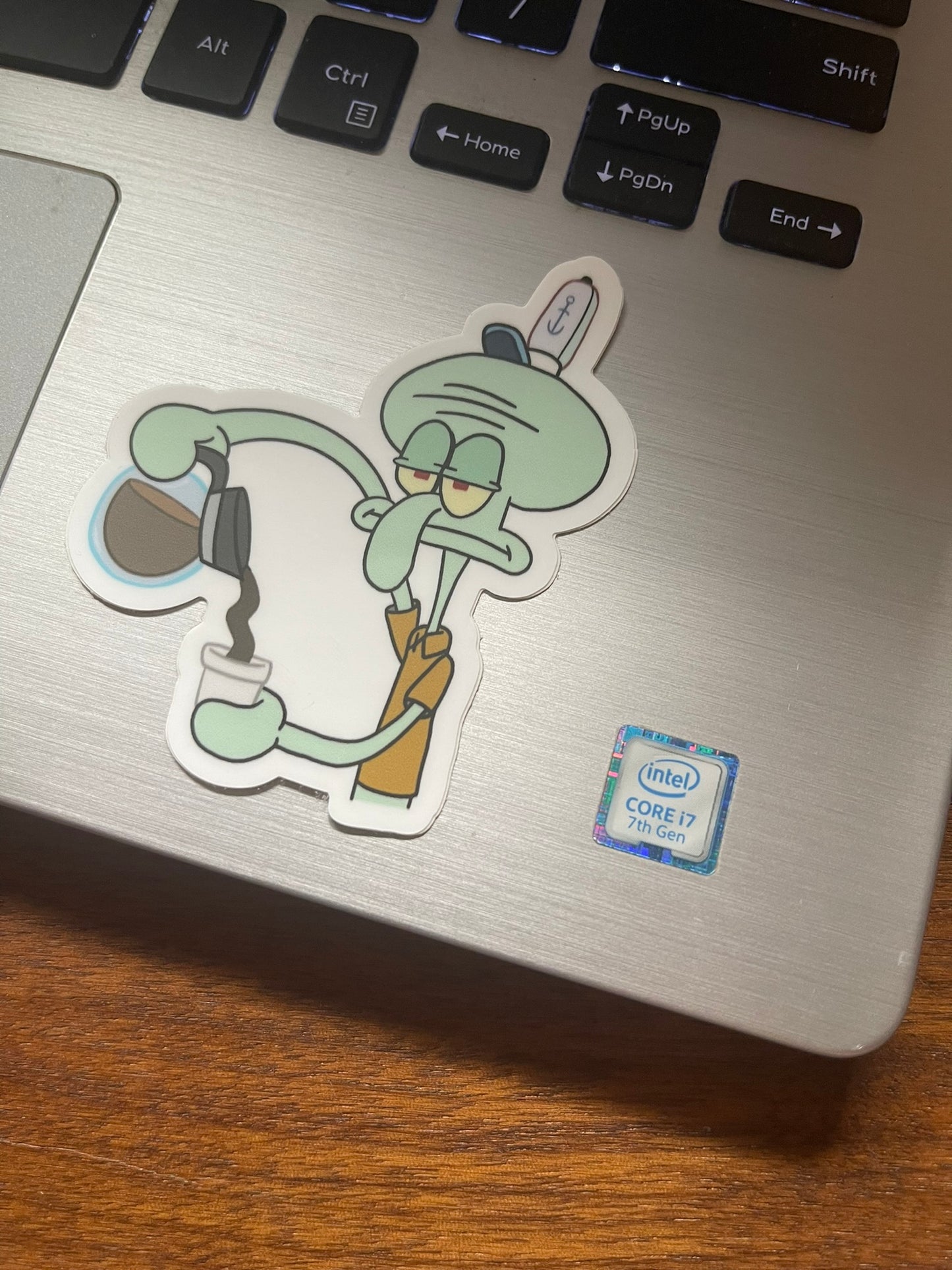 Grumpy Coffee Waterproof Vinyl Sticker
