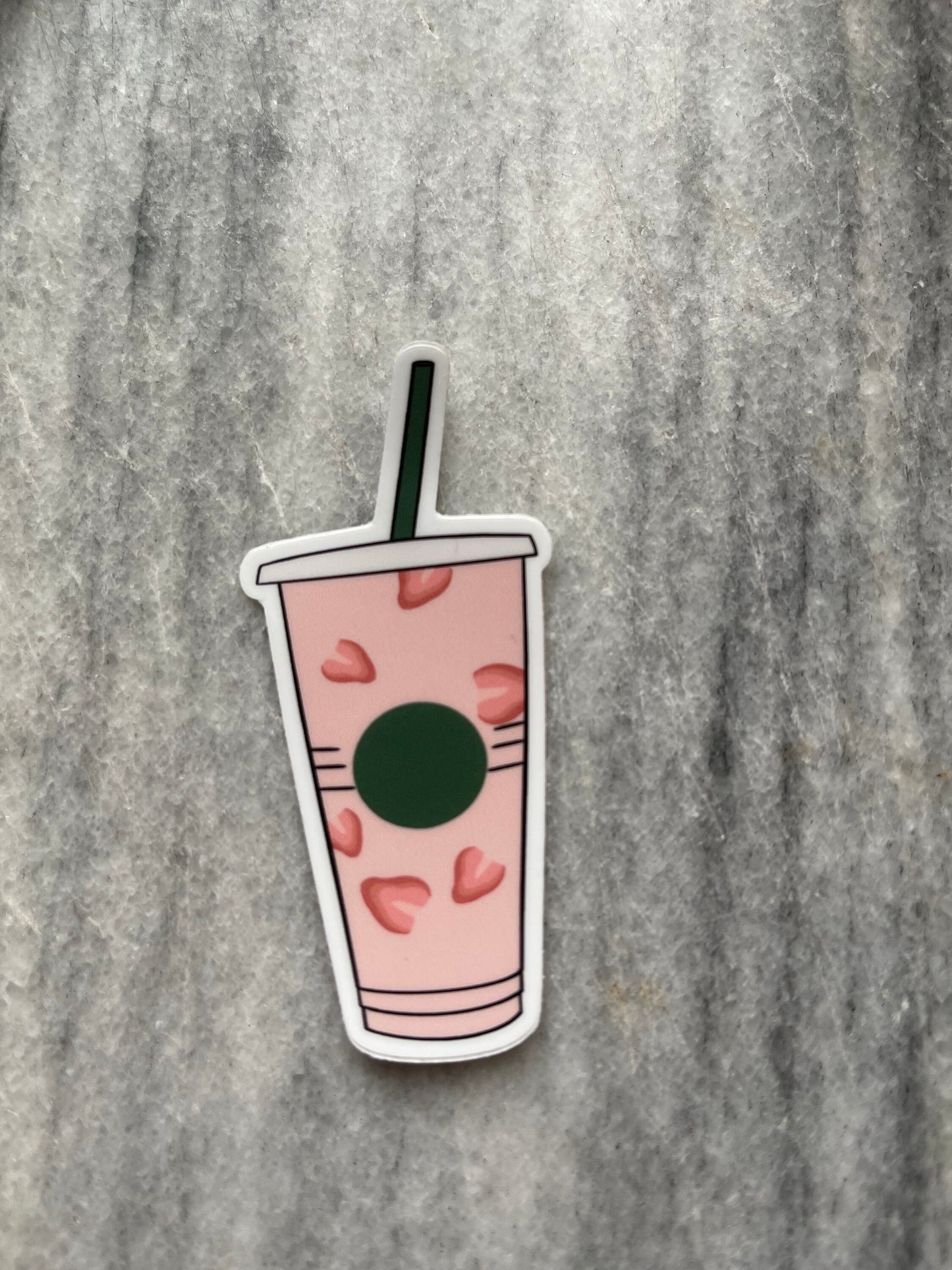 Pink Drink Waterproof Vinyl Sticker