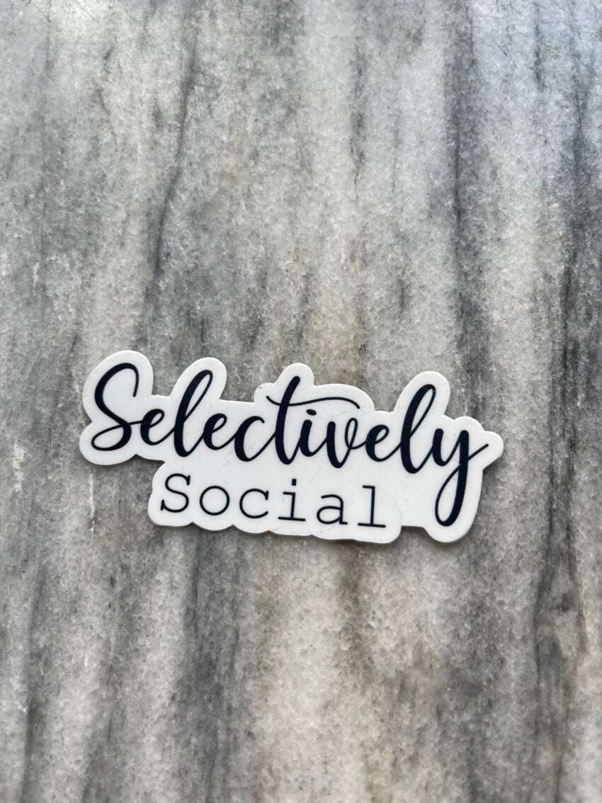 Selectively Social Sticker