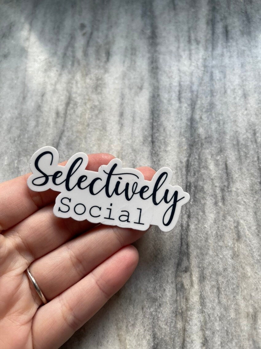 Selectively Social Sticker
