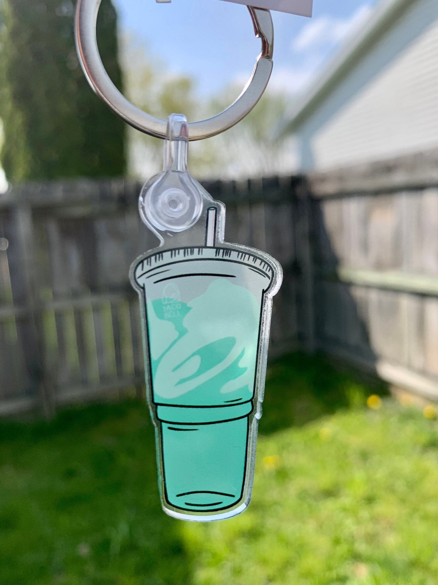 Taco Bell Baja Blast Keychain