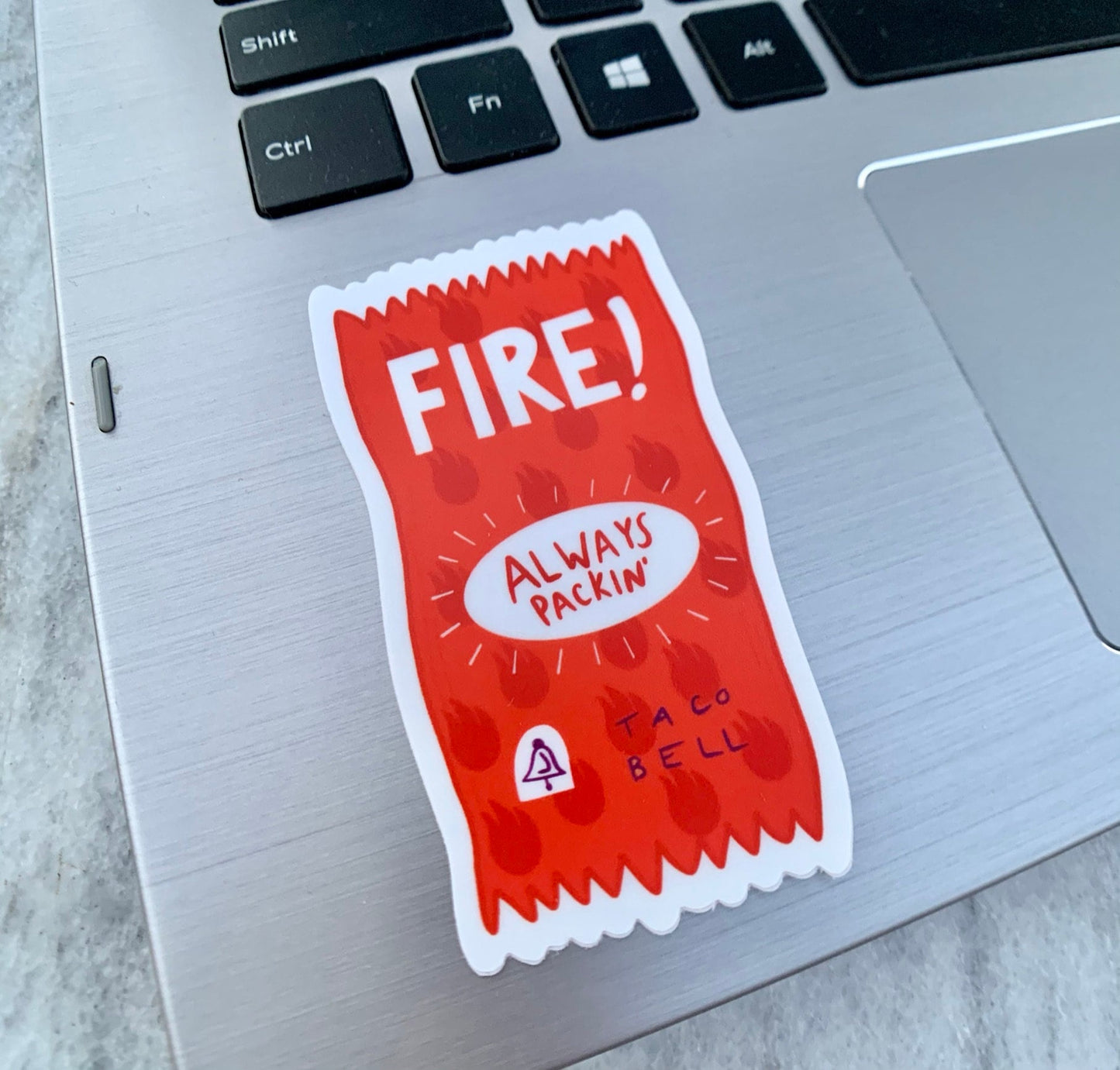 Taco Bell Fire Sauce Packet Sticker