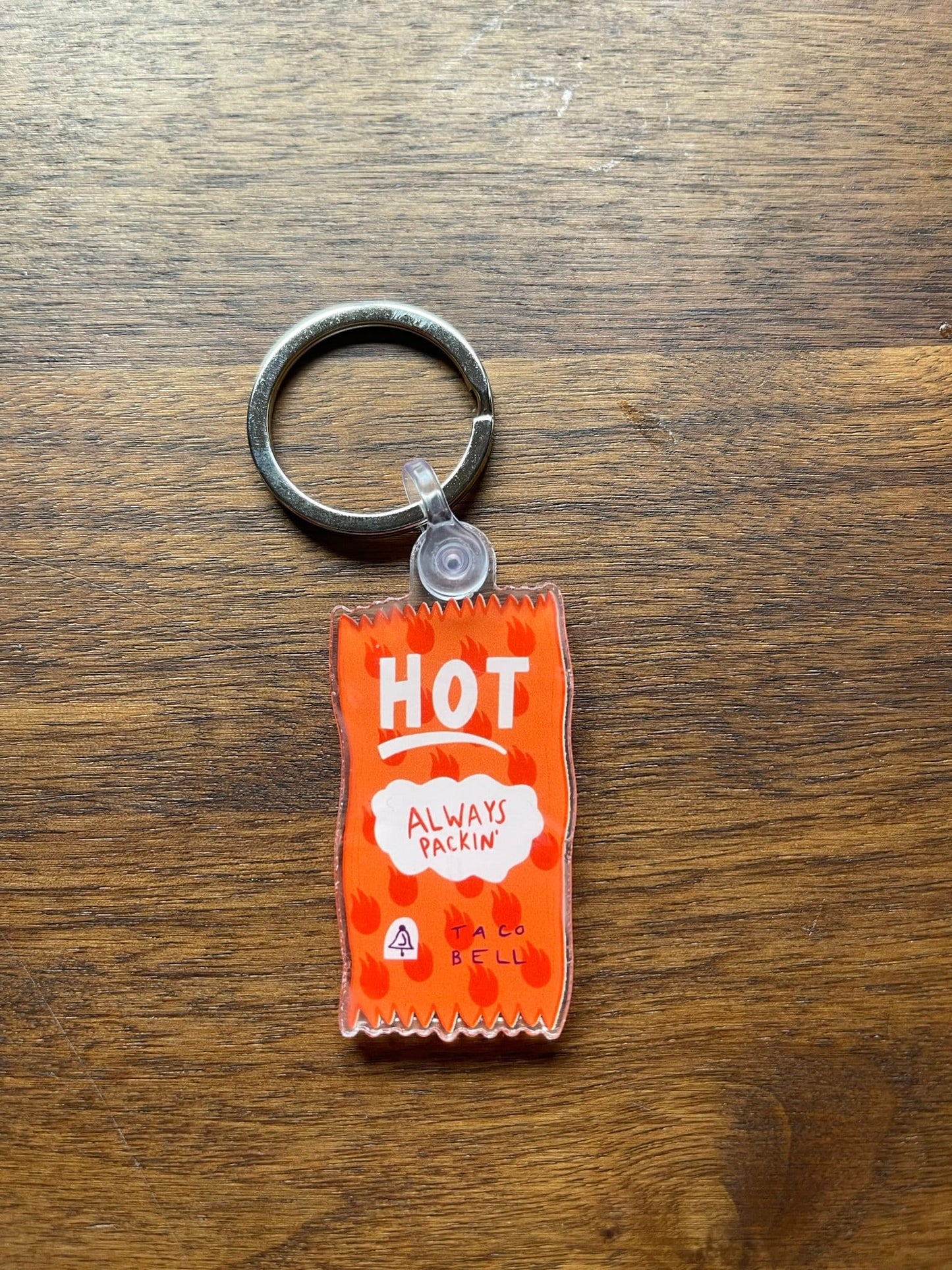 Taco Bell Hot Sauce Packet Keychain