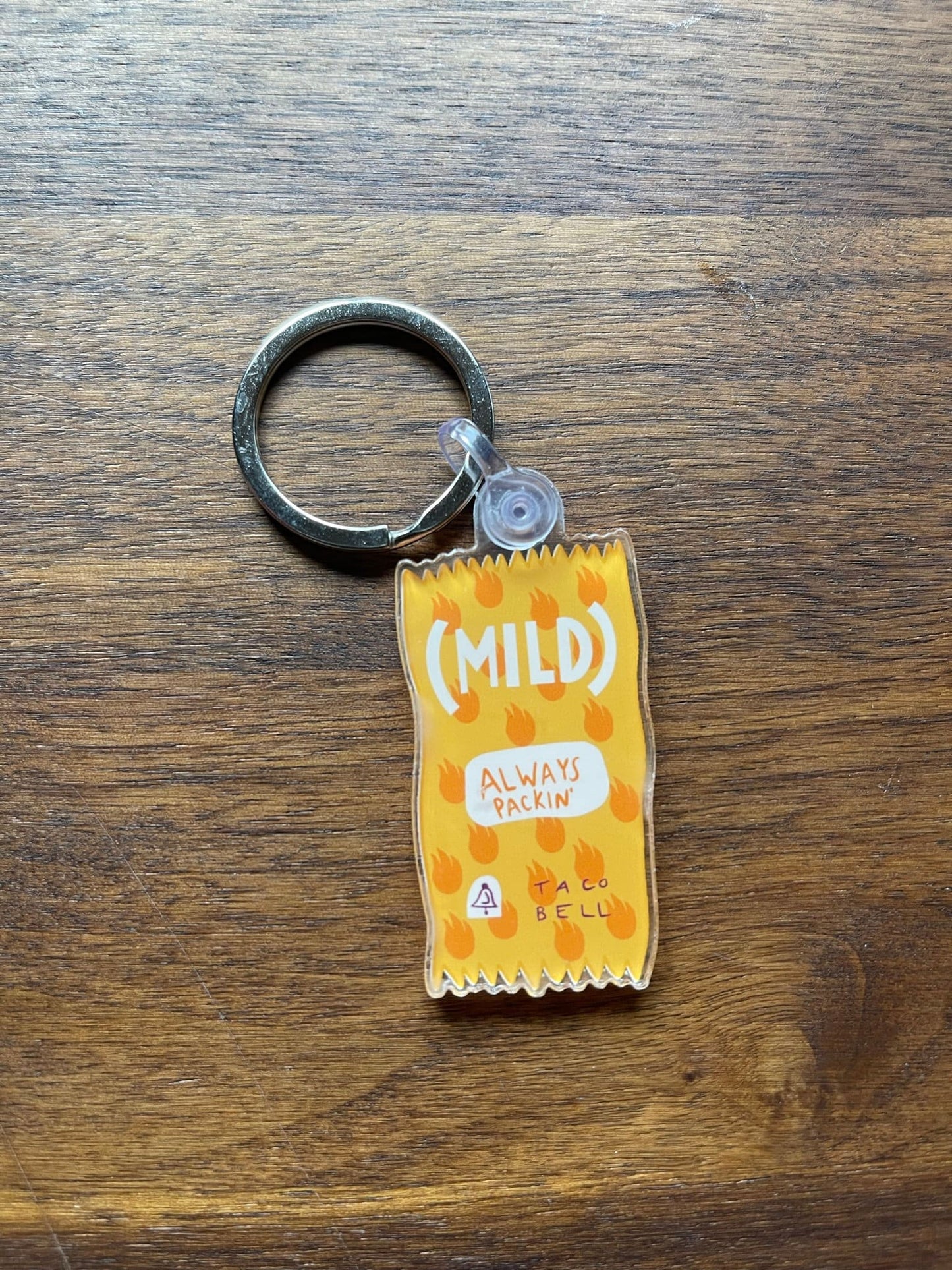 Taco Bell Mild Sauce Packet Keychain
