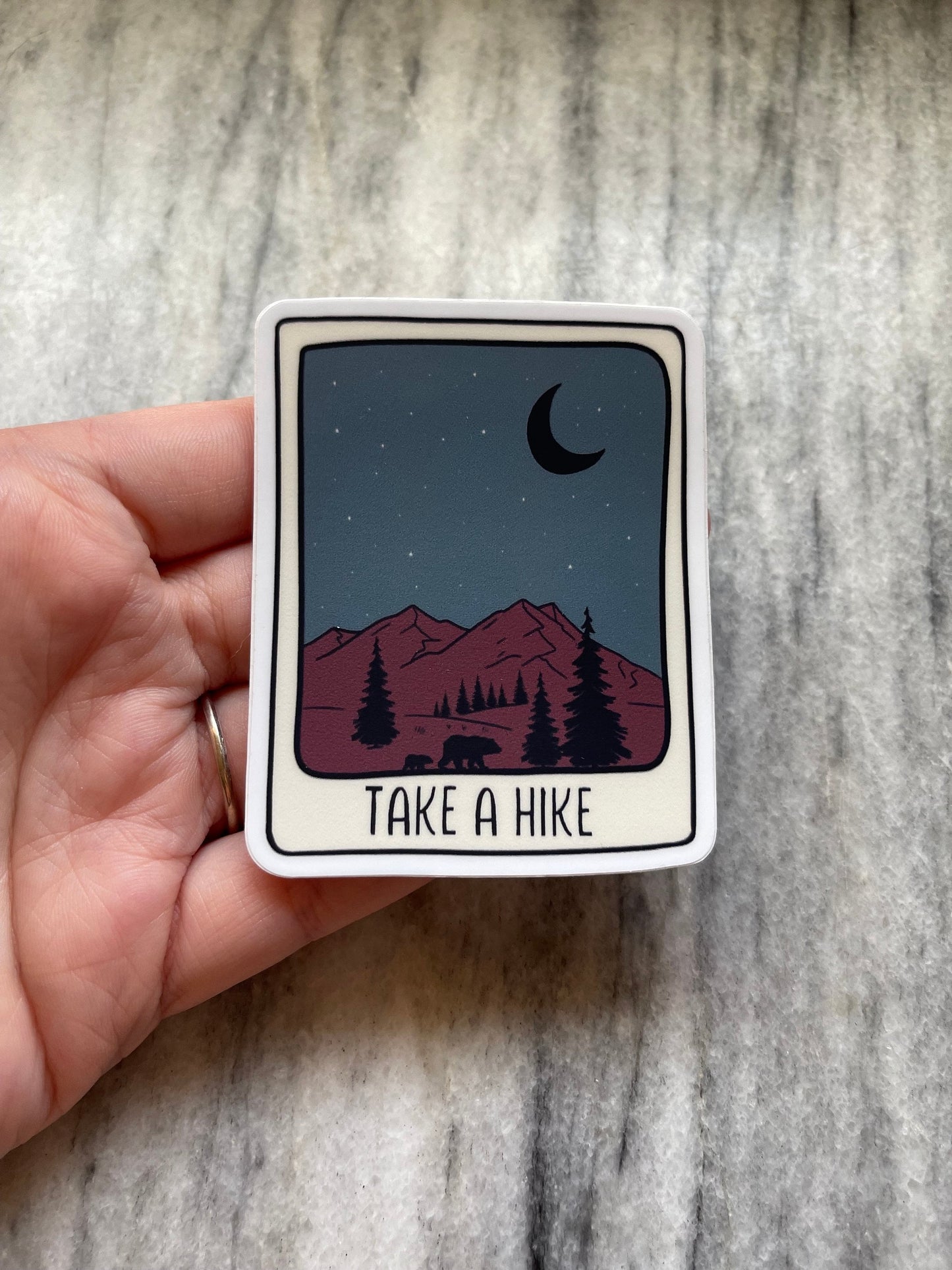 Take A Hike Sticker