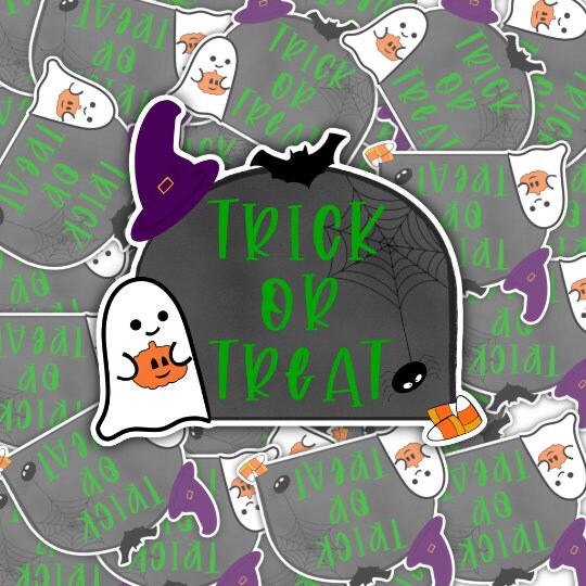Trick or Treat Halloween Sticker