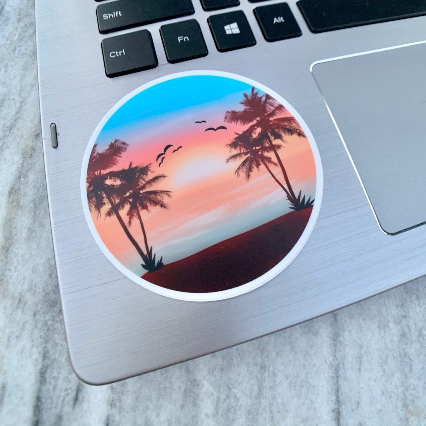 Beach Sunset Waterproof Vinyl Sticker