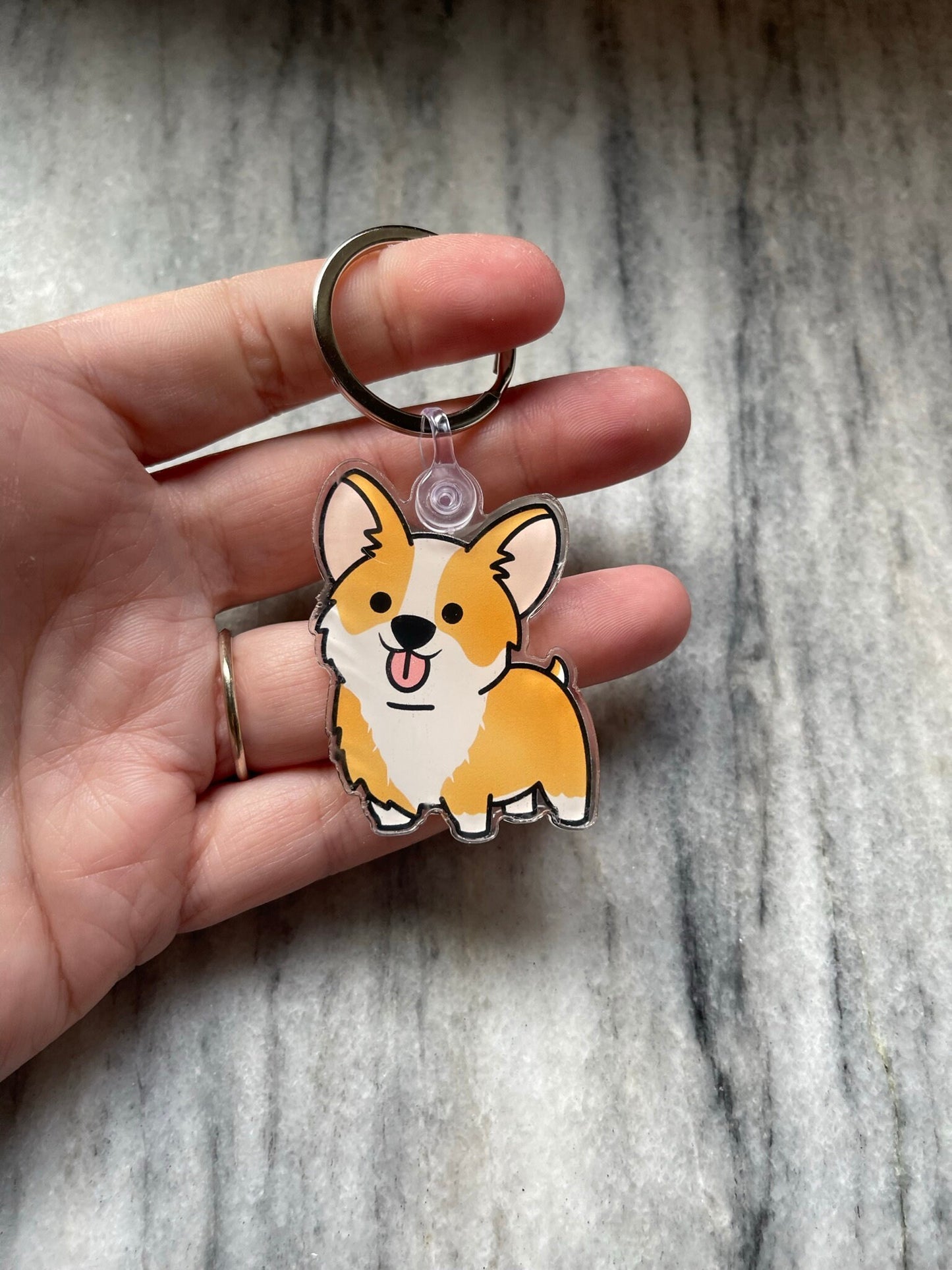 Corgi Dog Keychain