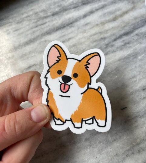 Corgi Waterproof Vinyl Sticker