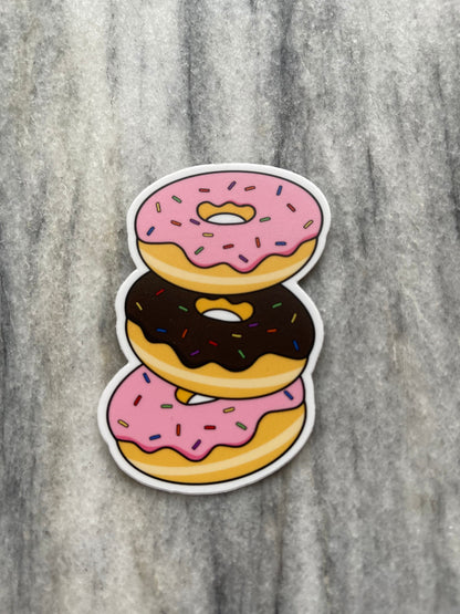 Donut Stack Waterproof Vinyl Sticker