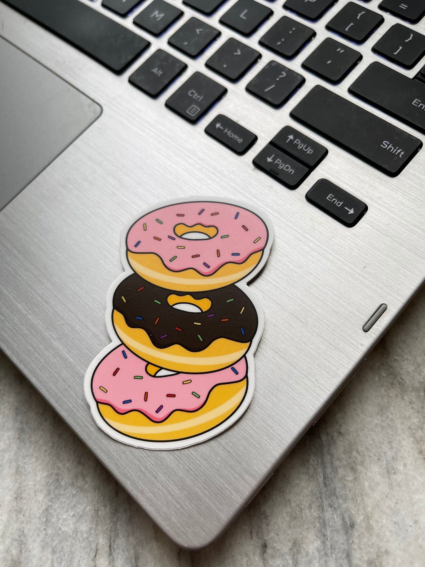 Donut Stack Waterproof Vinyl Sticker