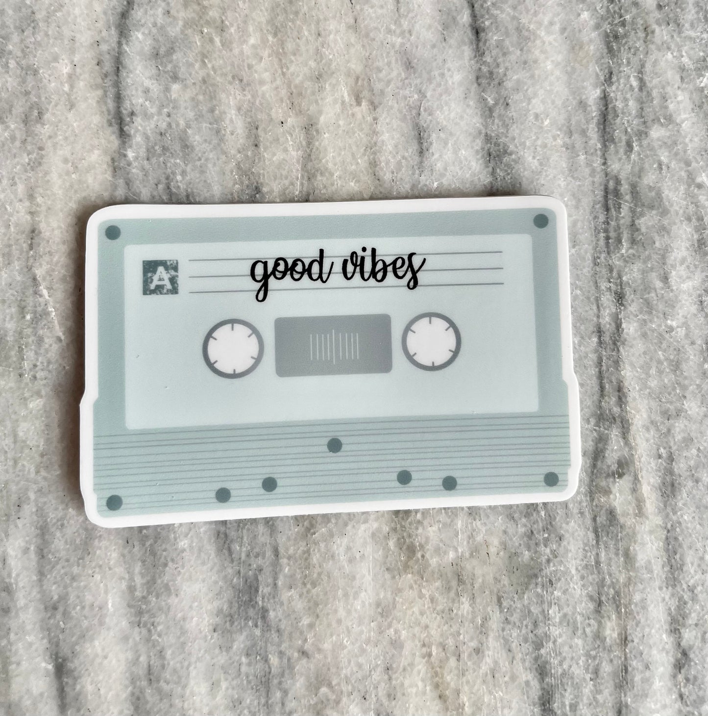 Good Vibes Cassette Tape Waterproof Vinyl Sticker