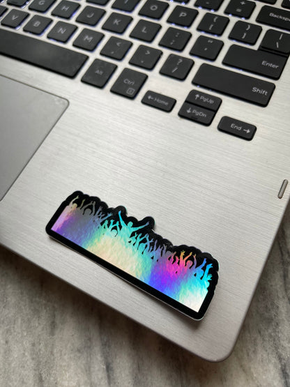 Holographic Concert Crowd Waterproof Vinyl Sticker