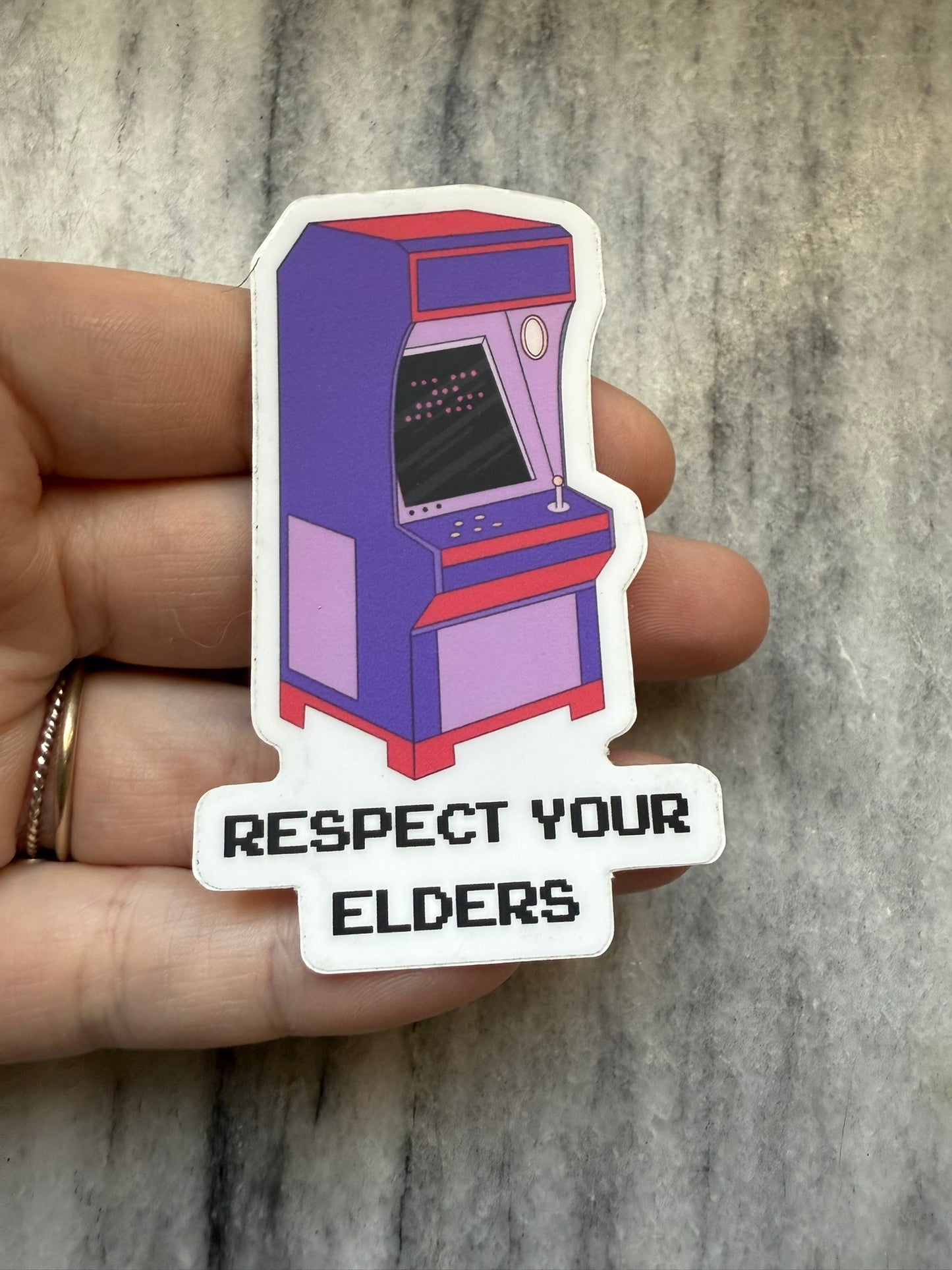 Respect Your Elders Waterproof Vinyl Sticker