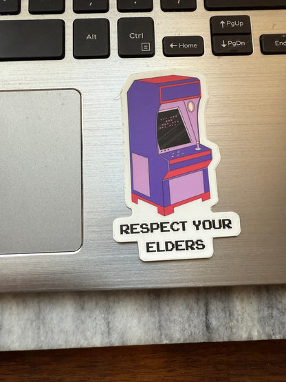 Respect Your Elders Waterproof Vinyl Sticker