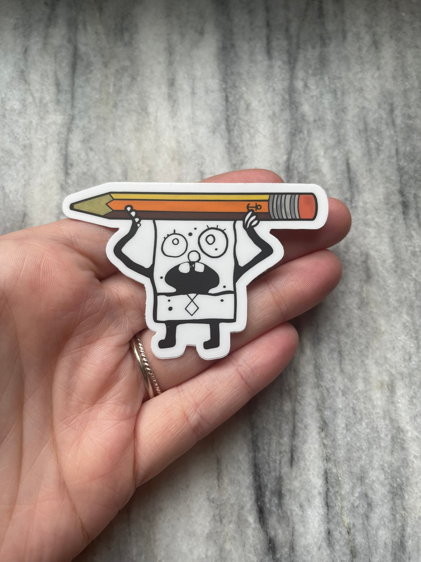 Doodle Boy Waterproof Vinyl Sticker