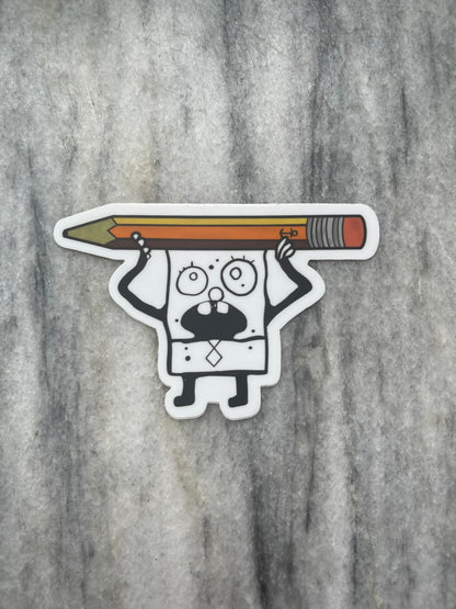 Doodle Boy Waterproof Vinyl Sticker