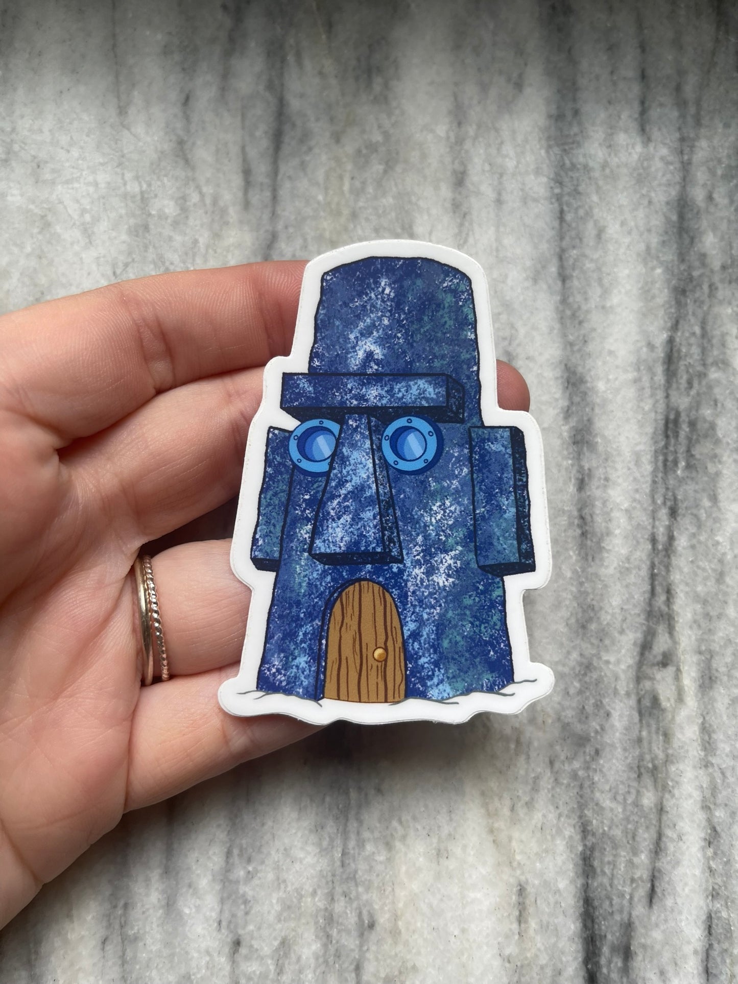 Squid House Waterproof Vinyl Sticker