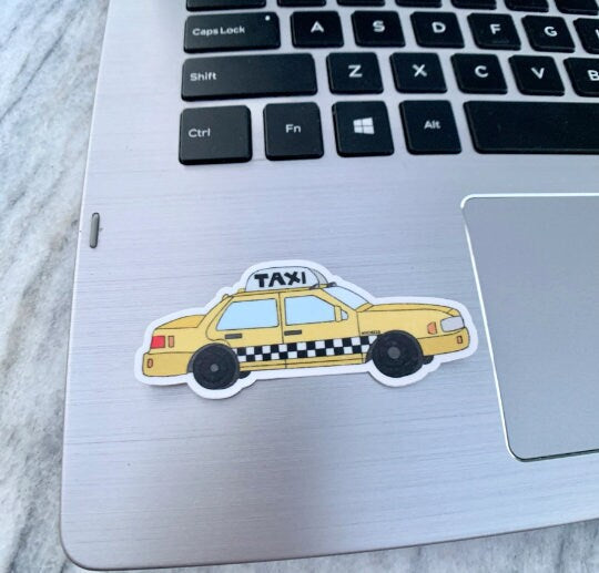 NYC Taxi Waterproof Vinyl Sticker