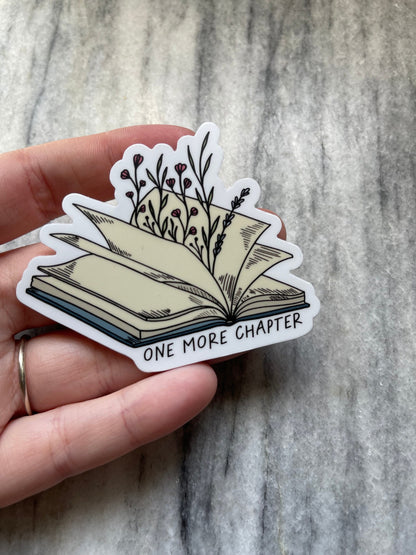 One More Chapter Waterproof Vinyl Sticker