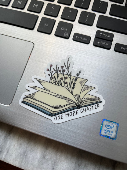 One More Chapter Waterproof Vinyl Sticker