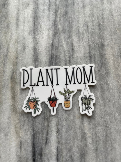 Plant Mom Waterproof Vinyl Sticker