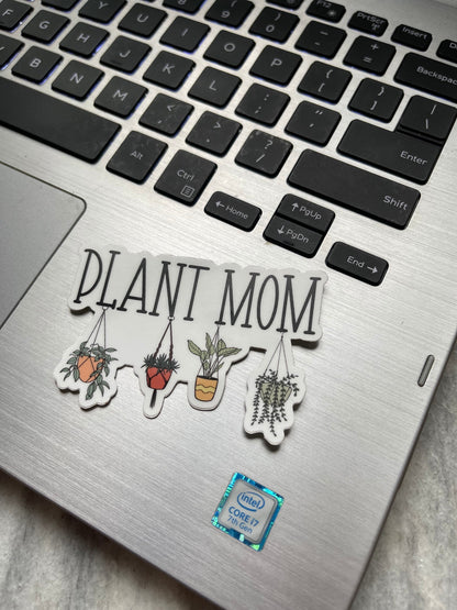 Plant Mom Waterproof Vinyl Sticker