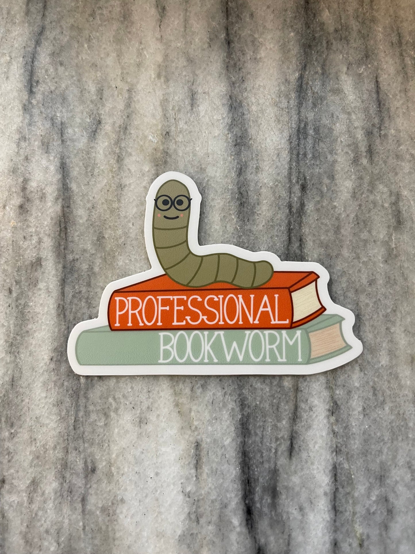 Professional Bookworm Sticker