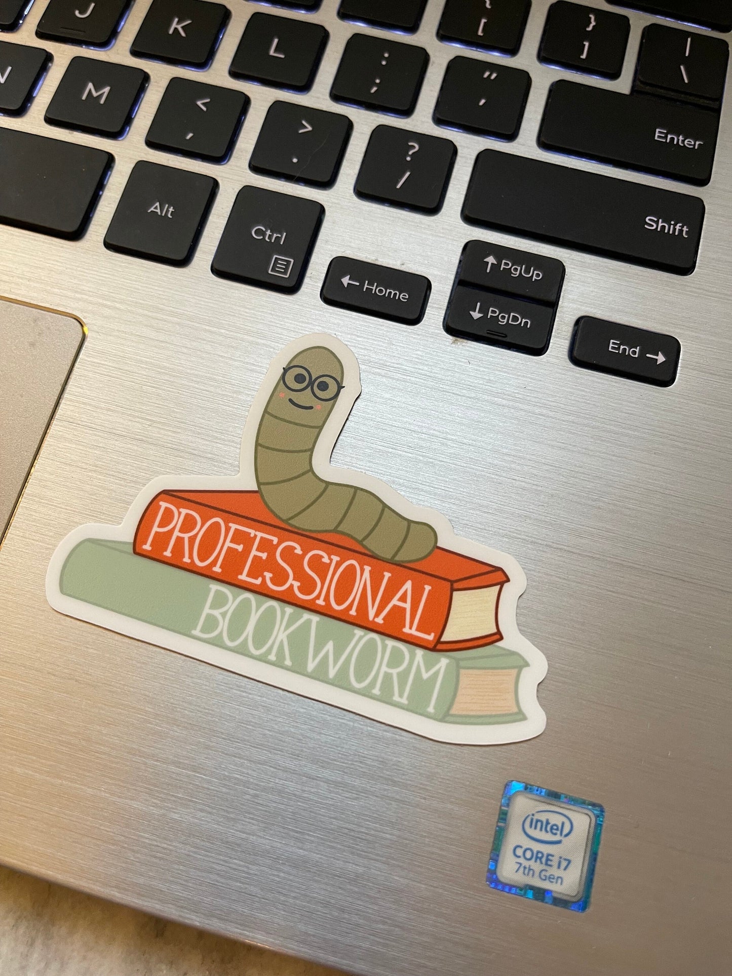 Professional Bookworm Sticker