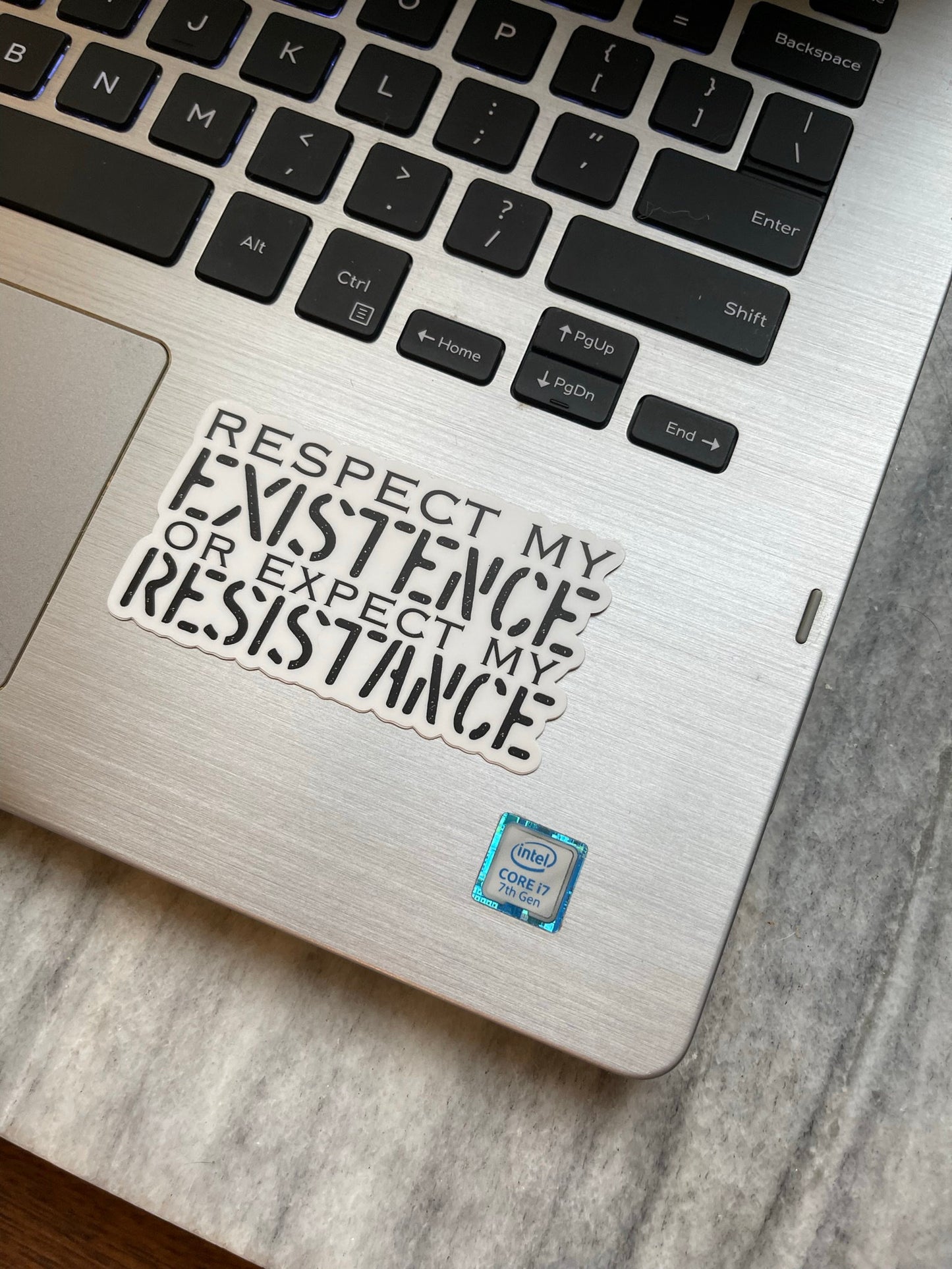 Respect My Existence Waterproof Vinyl Sticker