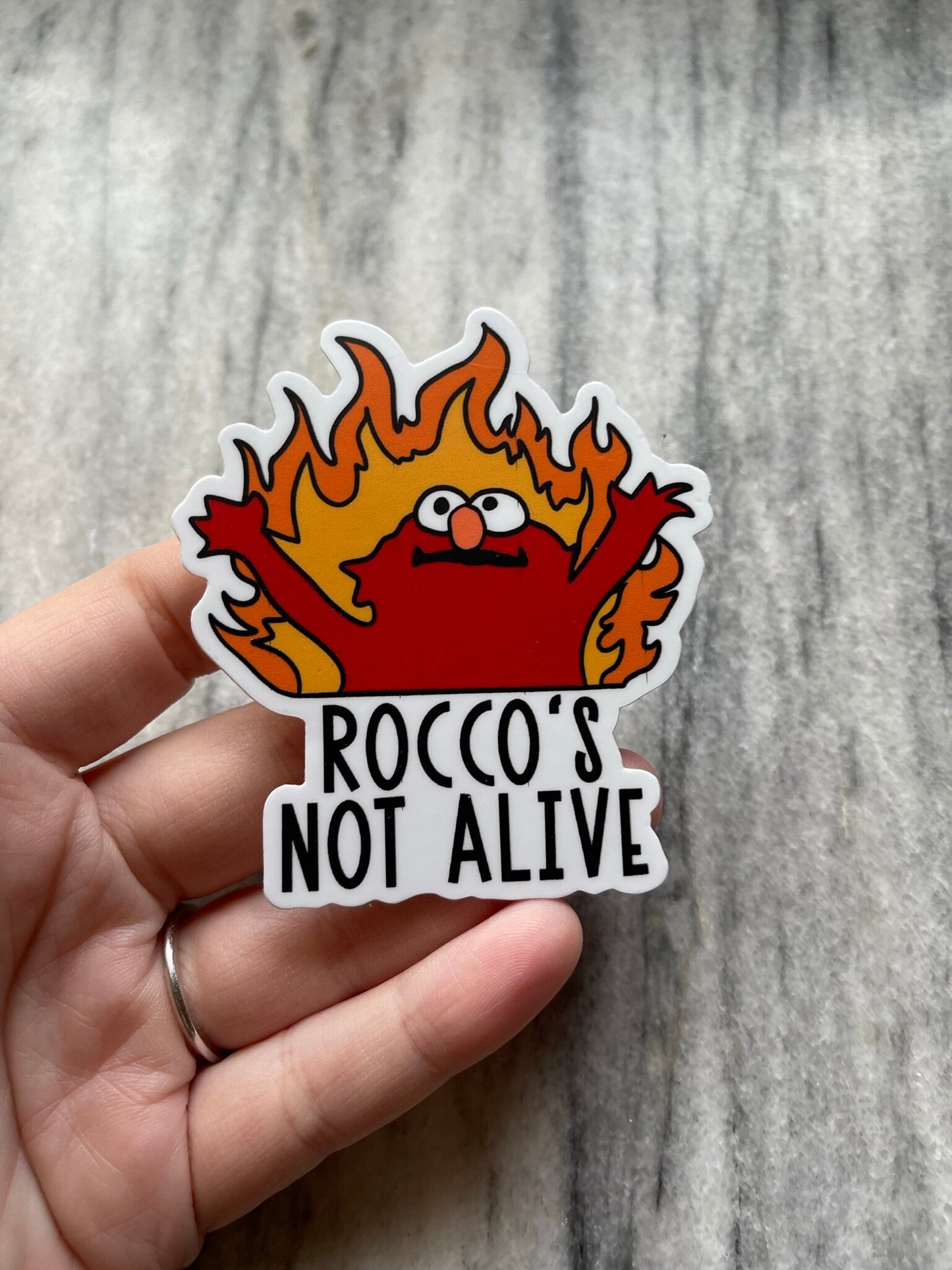 Rocco's Not Alive Sticker