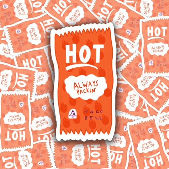 Taco Bell Hot Sauce Packet Sticker