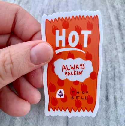 Taco Bell Hot Sauce Packet Sticker